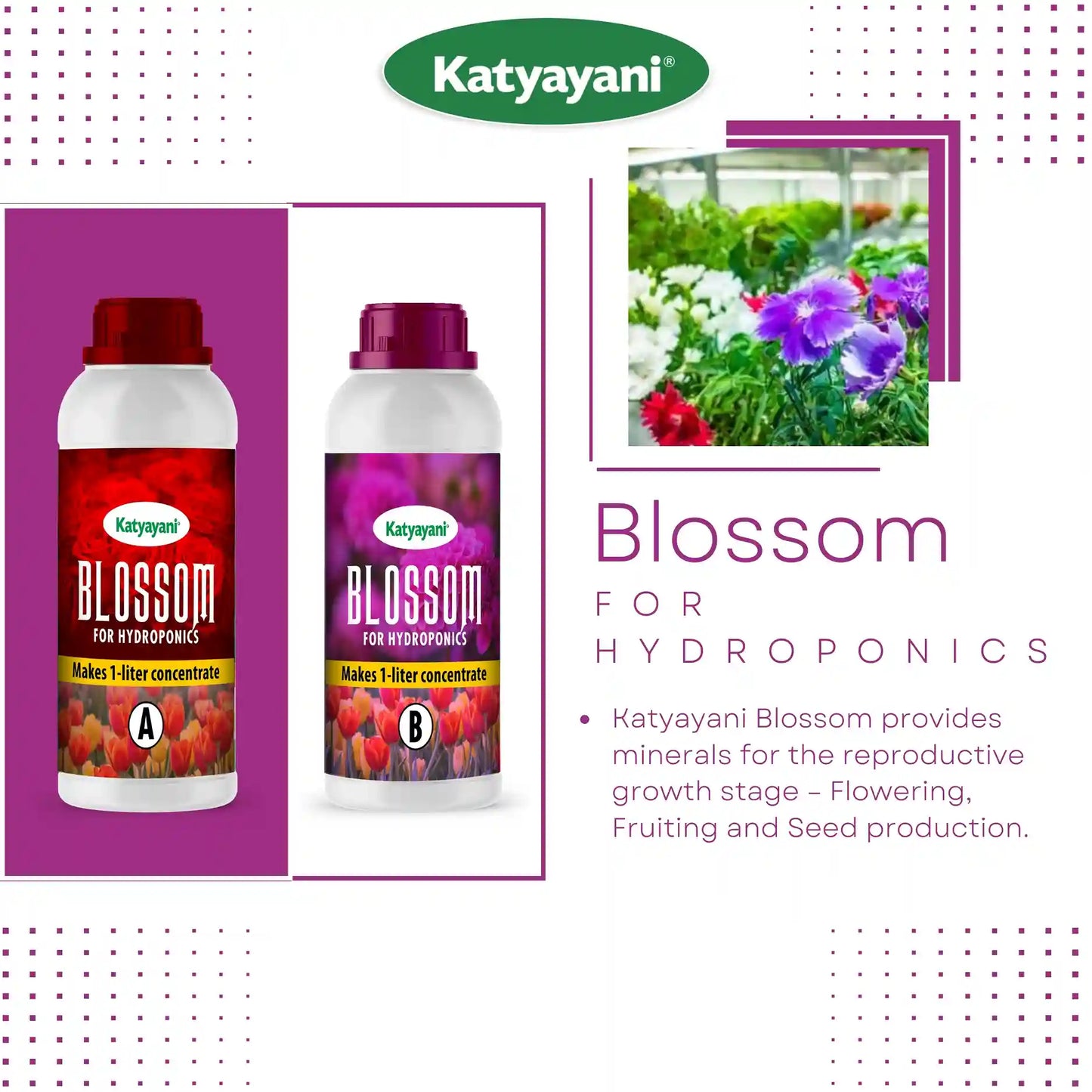 Katyayani Hydroponic Nutrients Tomatoes & Veggies - 400 | Insecticide