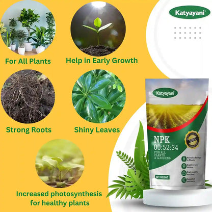 Katyayani NPK 00:52:34 | Fertilizer for home garden, flowers, vegetables