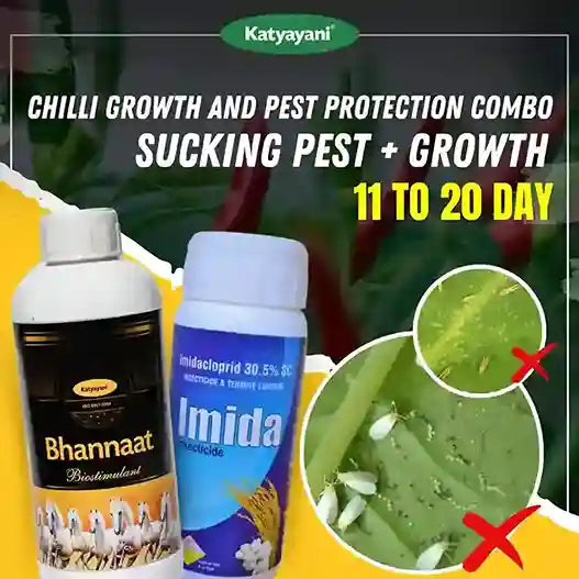 Katyayani Chilli Growth and Pest Protection Combo | 11-20 Days