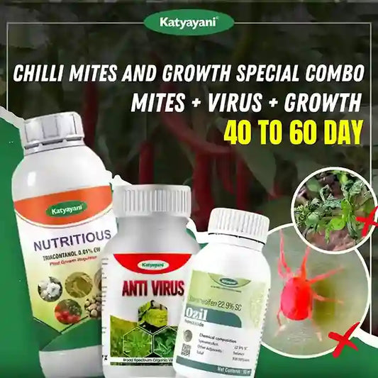 Katyayani Chilli Mites and Growth Special Combo | 40-60 Days