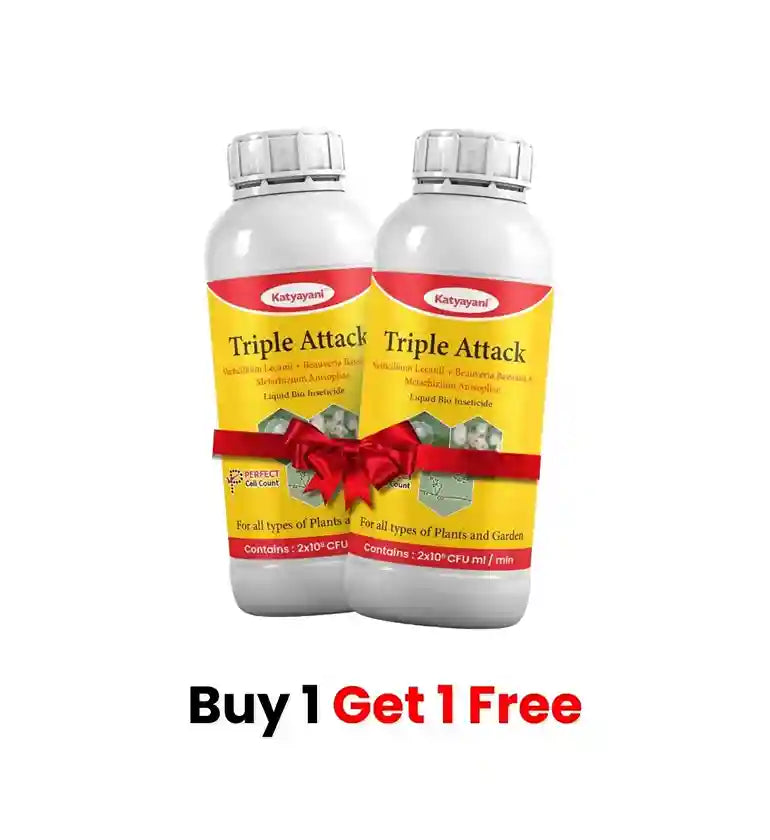 Katyayani Triple Attack | Bio Pesticide Liquid (1+1 Free)