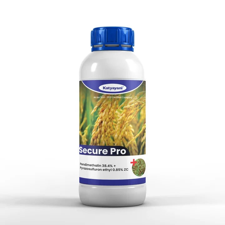 Katyayani Secure Pro | Pendimethalin 38.4% + Pyrazosulfuron ethyl 0.85% ZC | Herbicide